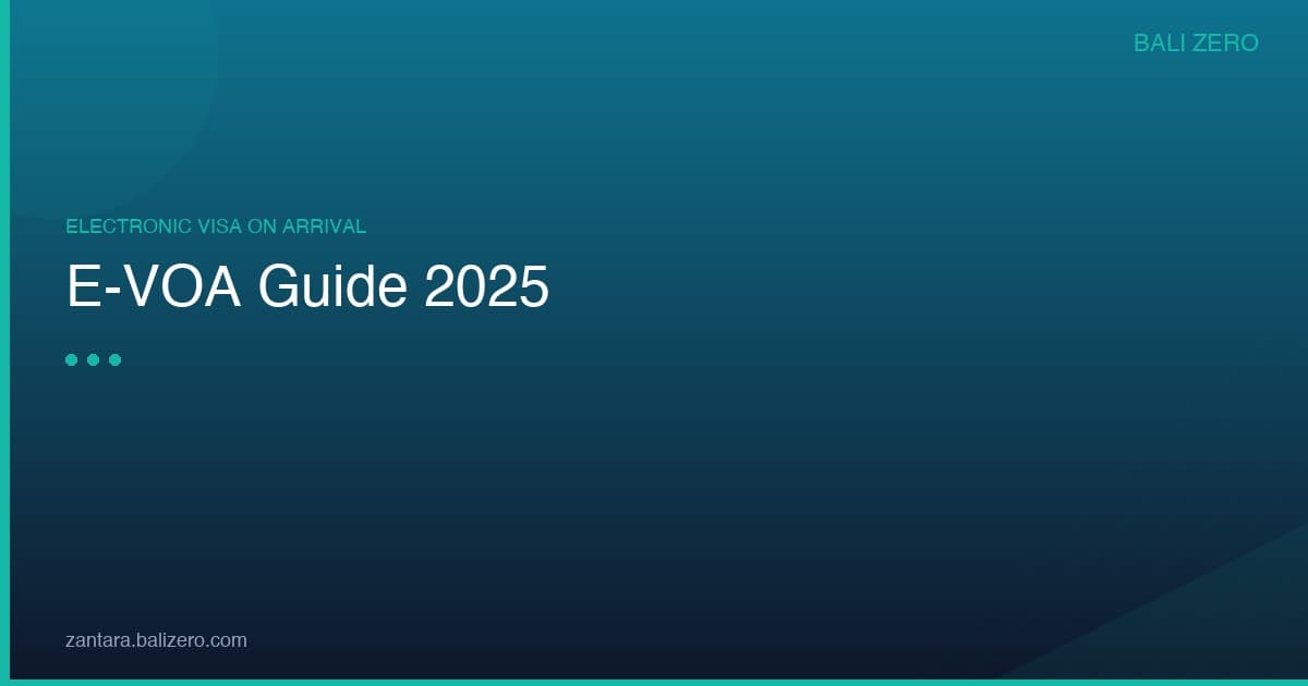 E-VOA electronic visa on arrival Indonesia tourist visa 2026