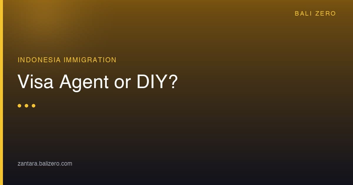 Comparison of visa agent services versus DIY visa application in Indonesia