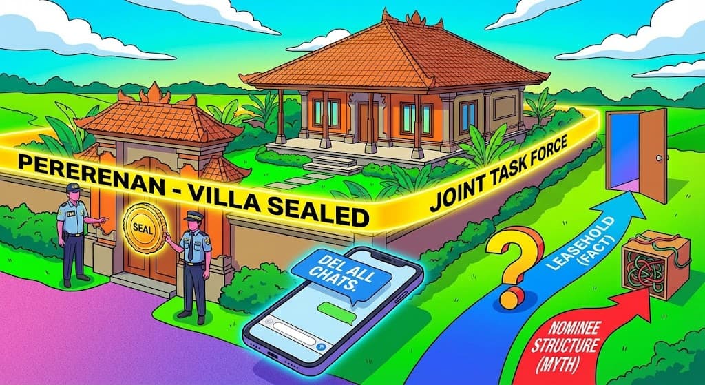Badung Seizes 12 Villas in Major Nominee Crackdown